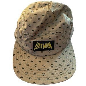 Batman 5 Panel Camper Hat Gray Black DC Comics Cap